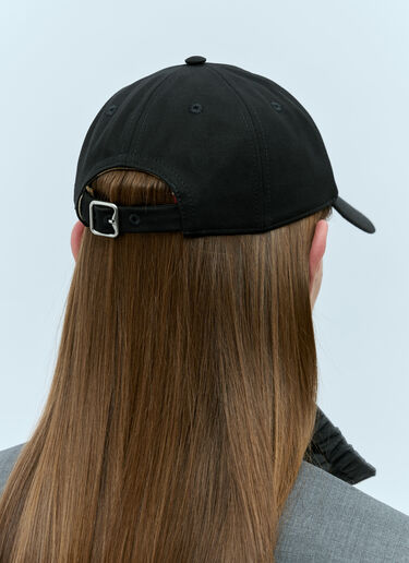 Burberry Cotton Blend Baseball Cap Black bur0155087