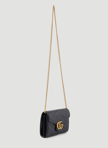 Gucci GG Marmont Quilted Mini Chain Shoulder Bag Black guc0247300