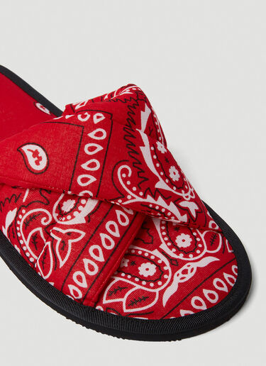 Arizona Love Bandana Print Vegas Slides Red arz0249008