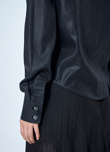 LN-CC® - Our Legacy: Slim Zip Shirt - Black Our Legacy Slim Zip Shirt Black our0265042
