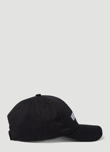 アイコニックロゴ ベースボールキャップ VETEMENTS アイコニックロゴ ベースボールキャップ ブラック vet0251018