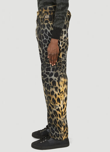 Aries Leopard Batten 牛仔裤 米色 ari0148019