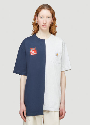 Reworked Carhartt Split T-Shirt (Di)vision Reworked Carhartt Split T-Shirt Blue div0344007