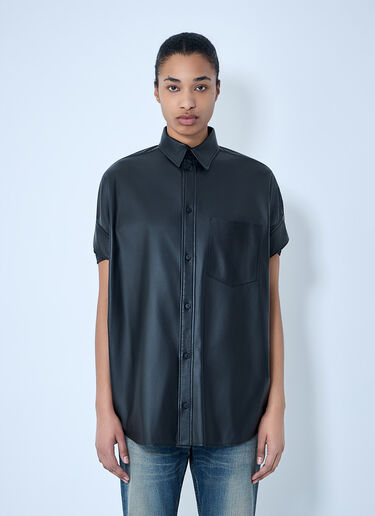 Balenciaga Tucked Sleeve Shirt Black bal0263017