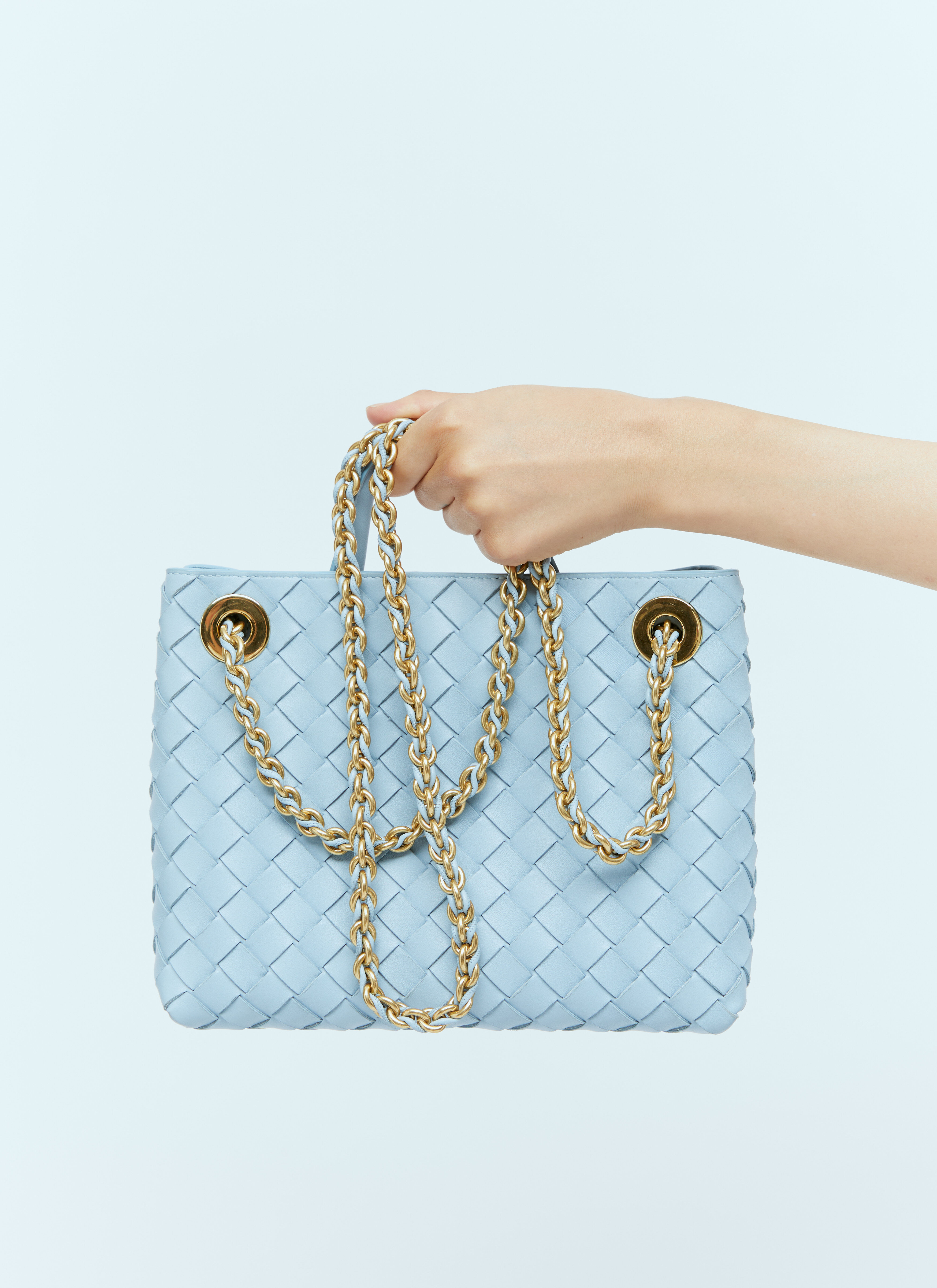 Bottega bag with gold chain clearance
