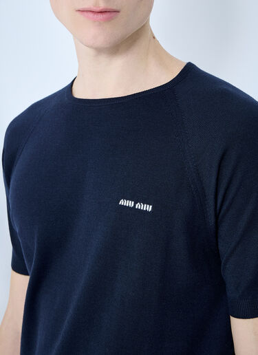 Miu Miu Wool Sweater Navy miu0160006