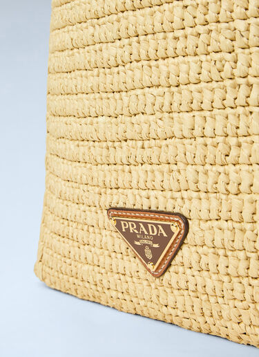 Prada Crochet Large Handbag Beige pra0264050