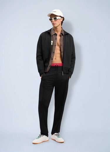 Palm Angels Curved Logo Track Jacket Black pma0164095