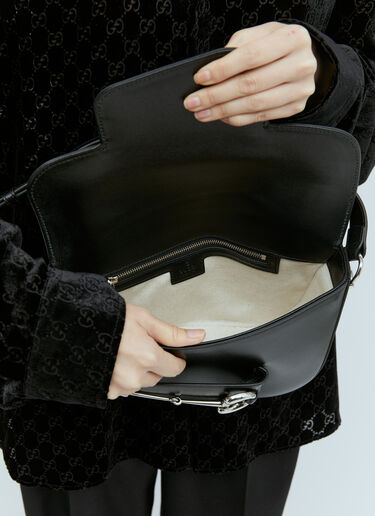 Horsebit 1955 Shoulder Bag Gucci Horsebit 1955 Shoulder Bag Black guc0255146