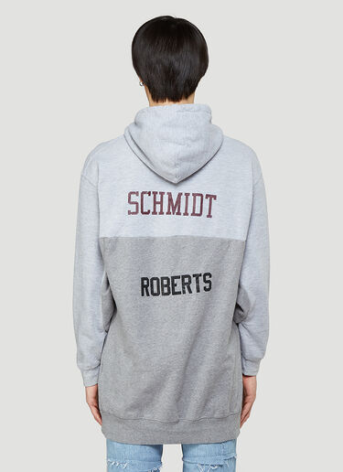 Bonum Contrast-Panel Hooded Sweatshirt Grey bon0344015