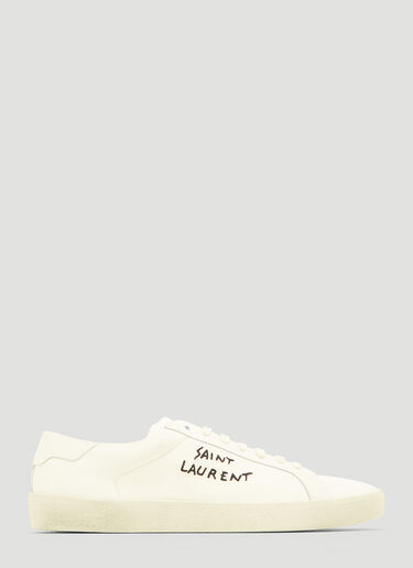 Saint Laurent Signature Court Sneakers White sla0134034