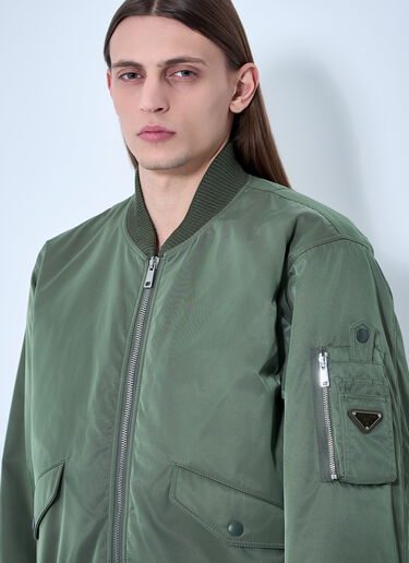 Prada Re-Nylon Bomber Jacket Khaki pra0160005