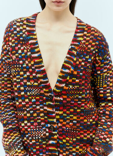 Chloé Chunky Knit Cardigan Multicolour chl0255015