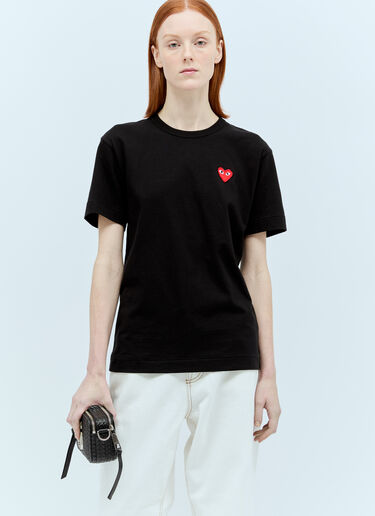 Comme Des Garçons PLAY Logo Patch T-Shirt Black cpl0355011