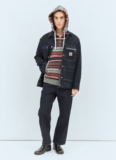 Junya Watanabe Striped Hooded Cardigan Multicolour jwn0158004
