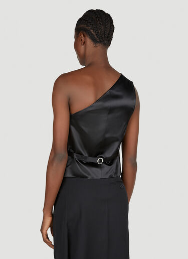 Acne Studios Asymmetric Waistcoat Top Black acn0252027