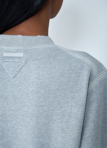 Cotton Sweatshirt Prada Cotton Sweatshirt Grey pra0262103