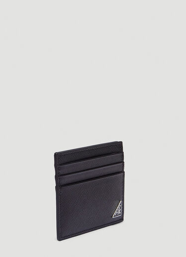 Prada Saffiano Triangle Logo Cardholder Black pra0134042