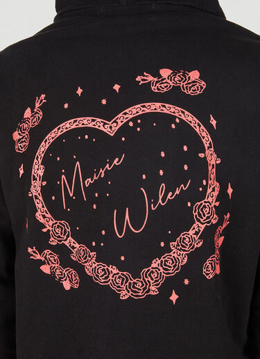 Maisie Wilen ポップロゴプリント フード付きスウェットシャツ ブラック mwn0247003
