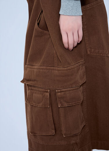 Abra Pleated Cargo Shorts Brown abr0264002