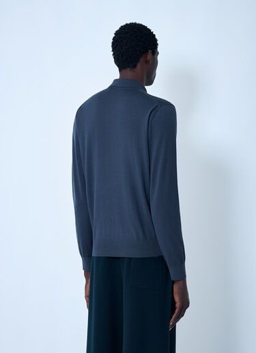 Wool Polo Sweater Lacoste Wool Polo Sweater Blue lac0162007
