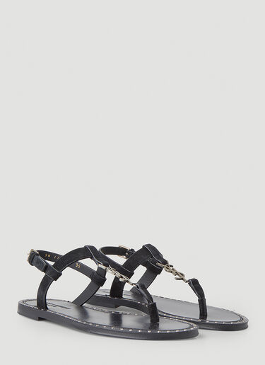 Saint Laurent 이오타 샌들 블랙 sla0249092