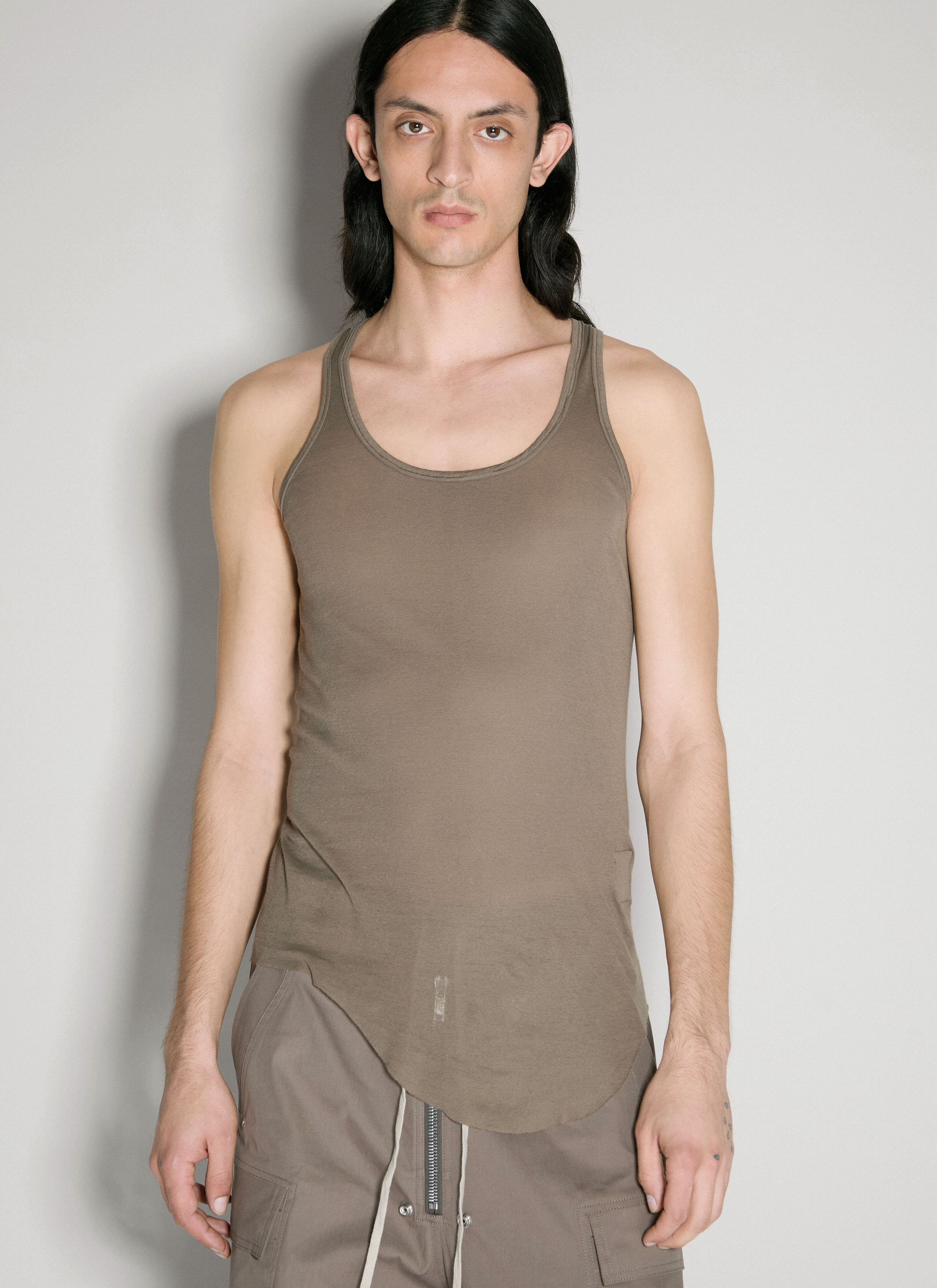 Rick Owens DRKSHDW DRK Tank Top Brown drk0156016