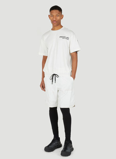 9 Moncler DYNAMIC Drawstring Cuff T-Shirt White mdn0148015