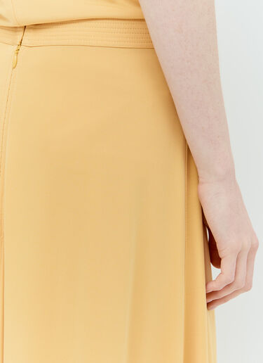 TOTEME Fluid Maxi Skirt Yellow tot0256007