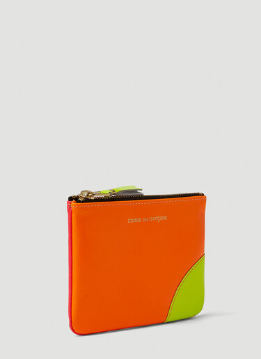 Comme Des Garcons Wallet Super Fluo Zip Wallet Orange cdw0349006