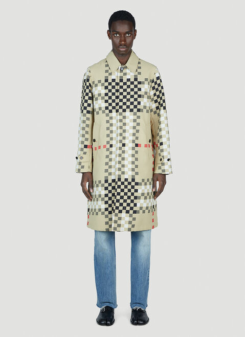 Tekla Pixel Check Coat Blue tek0353011