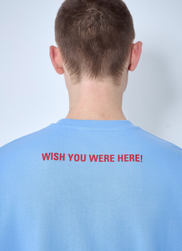 Walter Van Beirendonck Logo Motif Sweatshirt Blue wlt0160009
