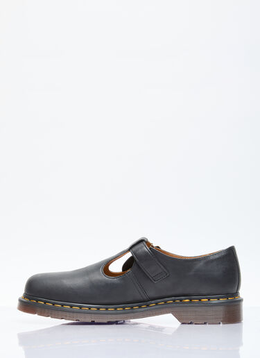 Dr. Martens T-Bar Leather Shoes Black drm0156012