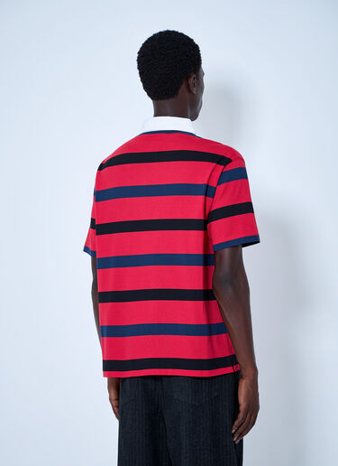 LN-CC® - Prada: Short-Sleeved Cotton Polo Shirt - Red Prada Short-Sleeved Cotton Polo Shirt Red pra0164024