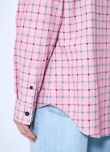 Printed Leather Shirt Bottega Veneta Printed Leather Shirt Pink bov0159004