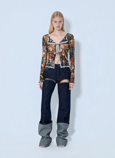 Jean Paul Gaultier Re-Edition The Yellow Butterfly Cardigan Brown jpg0264022