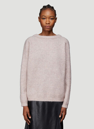 Acne Studios Loose Knit Crew Neck Sweater Neutral acn0234018