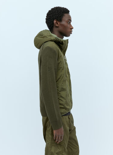 Stone Island Wool Panels Nylon Jacket Olive sto0154016