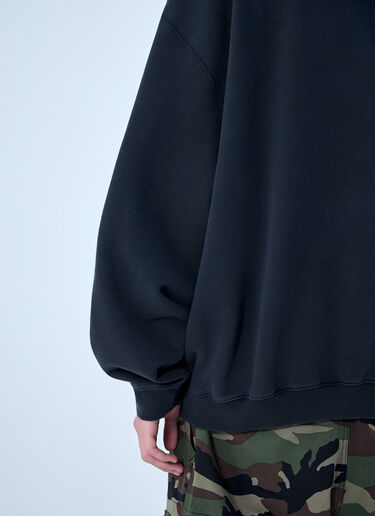 VETEMENTS Paris Tourist Zip Up Hoodie Black vet0164003