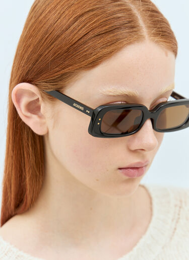 Jacquemus Les Lunettes Azzuro Sunglasses Black jas0258004