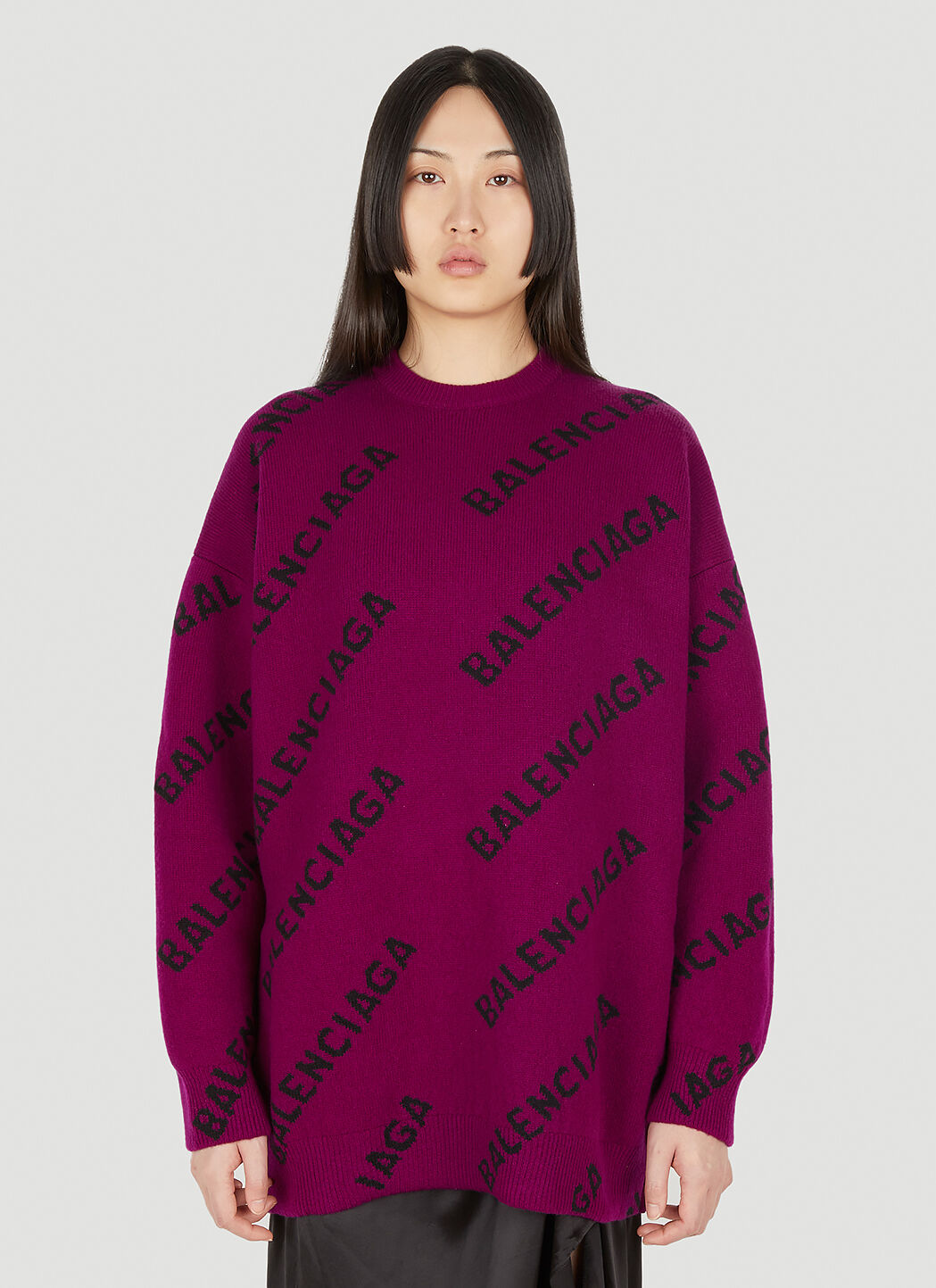 Balenciaga sweater womens purple top