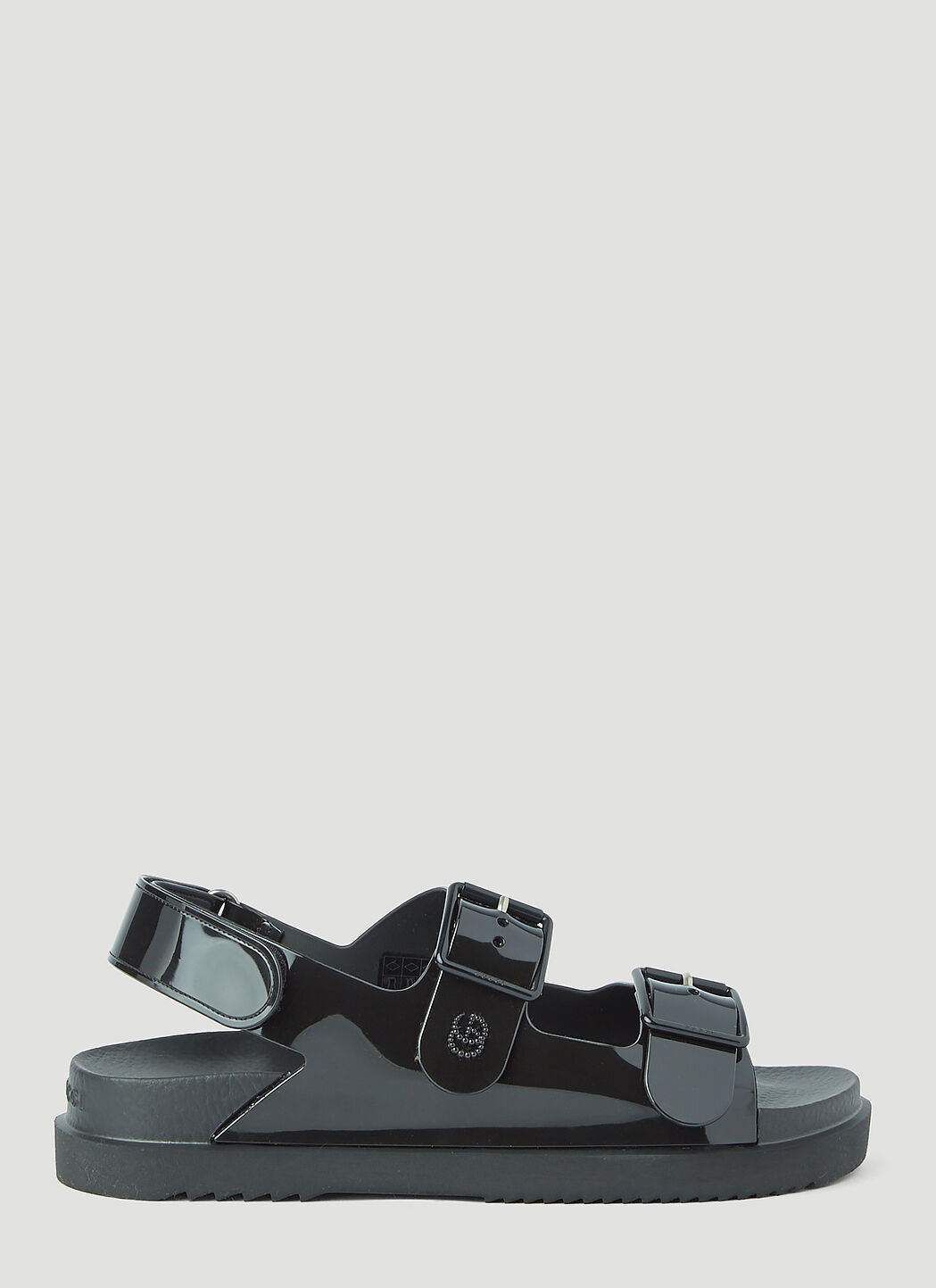 Gucci rubber sandals clearance black