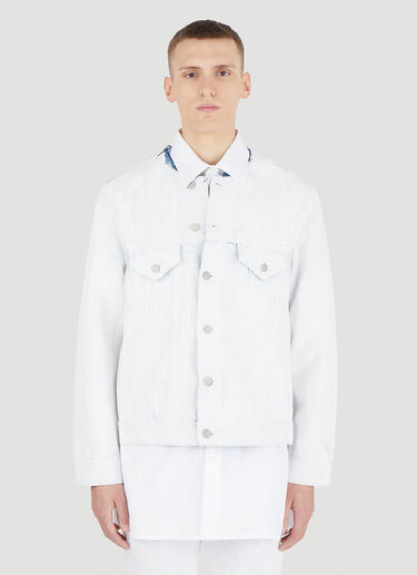 Maison Margiela Paint Coated Jacket  White mla0145001