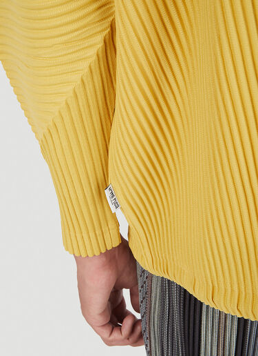 Homme Plissé Issey Miyake Long Sleeve Shirt Yellow hmp0146013