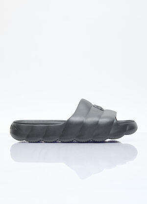 Moncler Lilo 徽标贴饰拖鞋  黑色 mon0156012