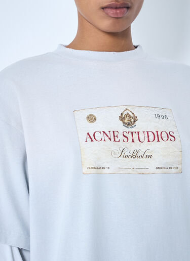 Acne Studios Layered Print T-Shirt Grey acn0259006