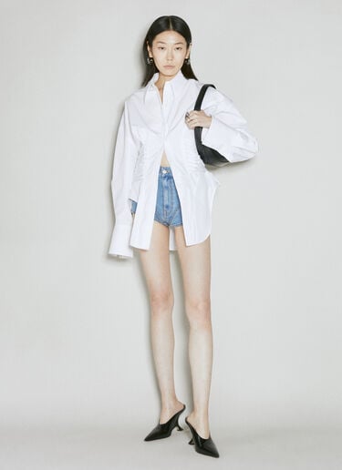 스트럭처드 포플린 셔츠 Mugler 스트럭처드 포플린 셔츠 화이트 mug0254023