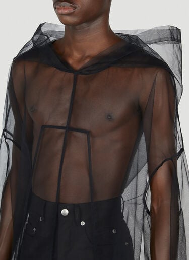 Flyproof Kaftan Coat Rick Owens Flyproof Kaftan Coat Black ric0152003