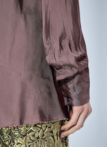 LN-CC® - Dries Van Noten: Calima Fitted Viscose Shirt - Purple Dries Van Noten Calima Fitted Viscose Shirt Purple dvn0266009