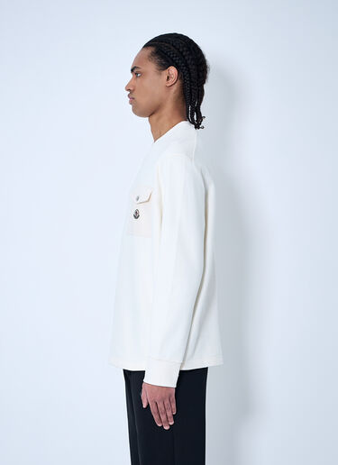 Moncler ロゴパッチ スウェットシャツ  ホワイト mon0160028